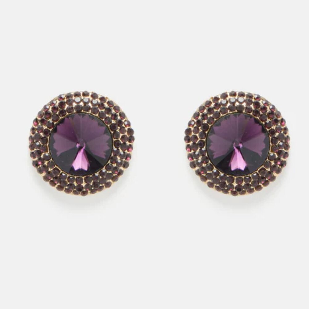 Rhinestone Stud Earrings